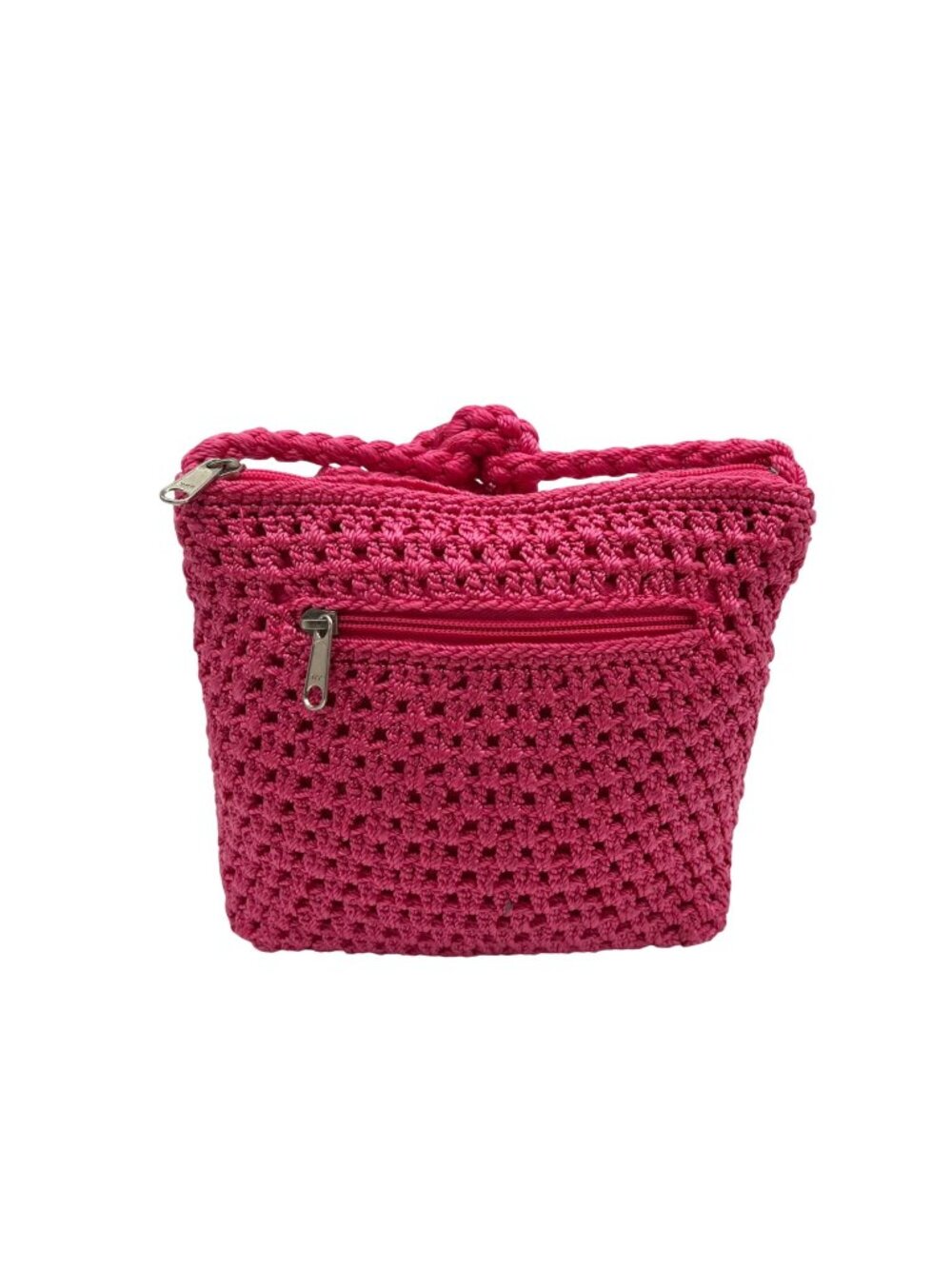 Lina Hot Pink Crotchet Crossbody Bag